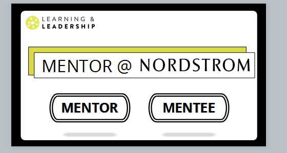  Prototype 2 for a self-paced training program for mentoring and reverse mentoring at Nordstrom. 