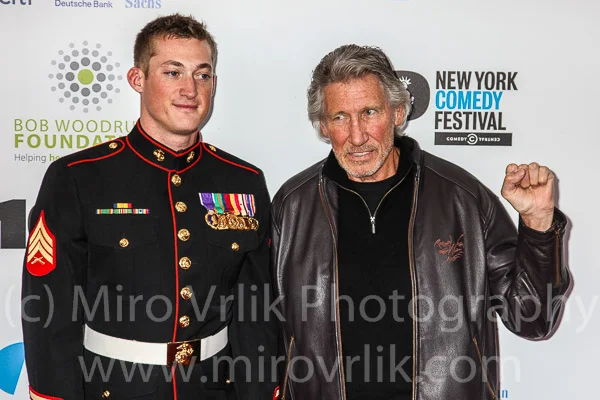Sergeant Evan Stratton and Musician Roger Waters