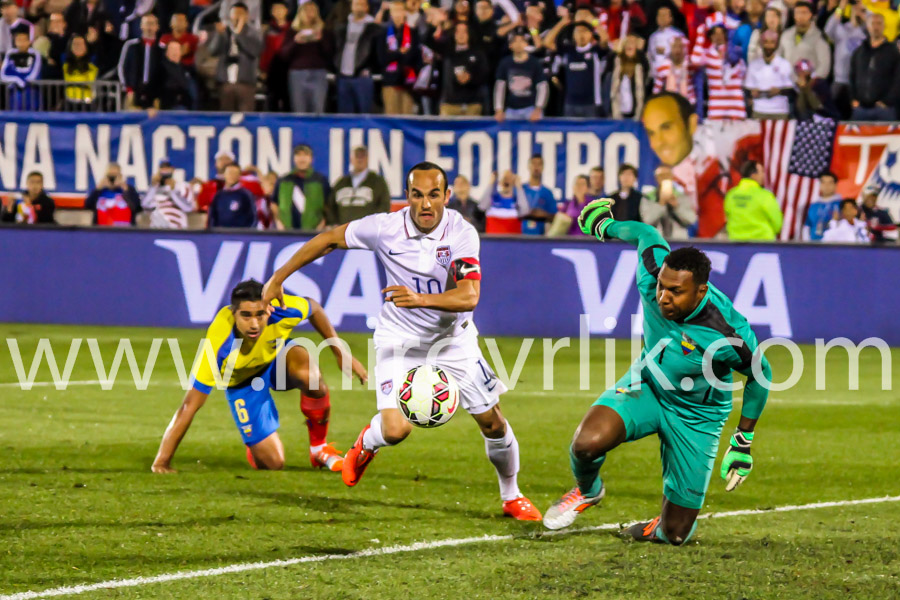 HARTFORD - OCTOBER 10: Landon Donovan in action on US International Friendly match between US Men`s National Team vs Ecuador, final score 1 - 1, on October 10, 2014, in Rentschler Field stadium, Hartford, USA.