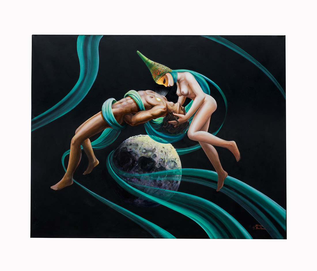 Adam and Eve On Top Of The Moon (SOLD)