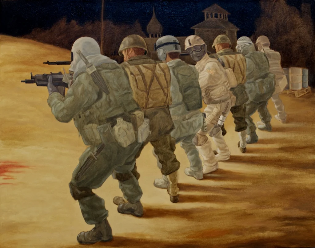Life During Wartime, May - Study, 2010, oil on canvas, 22"x28"