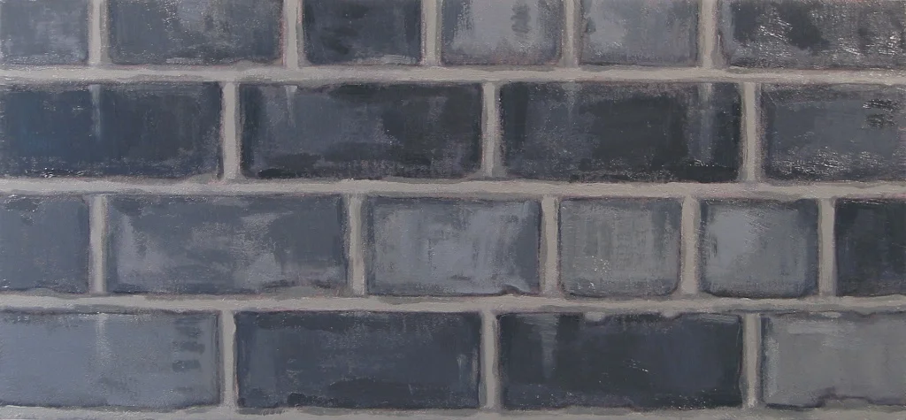 Queen Elizabeth St. #2, 2003, oil on canvas, 13"x28"
