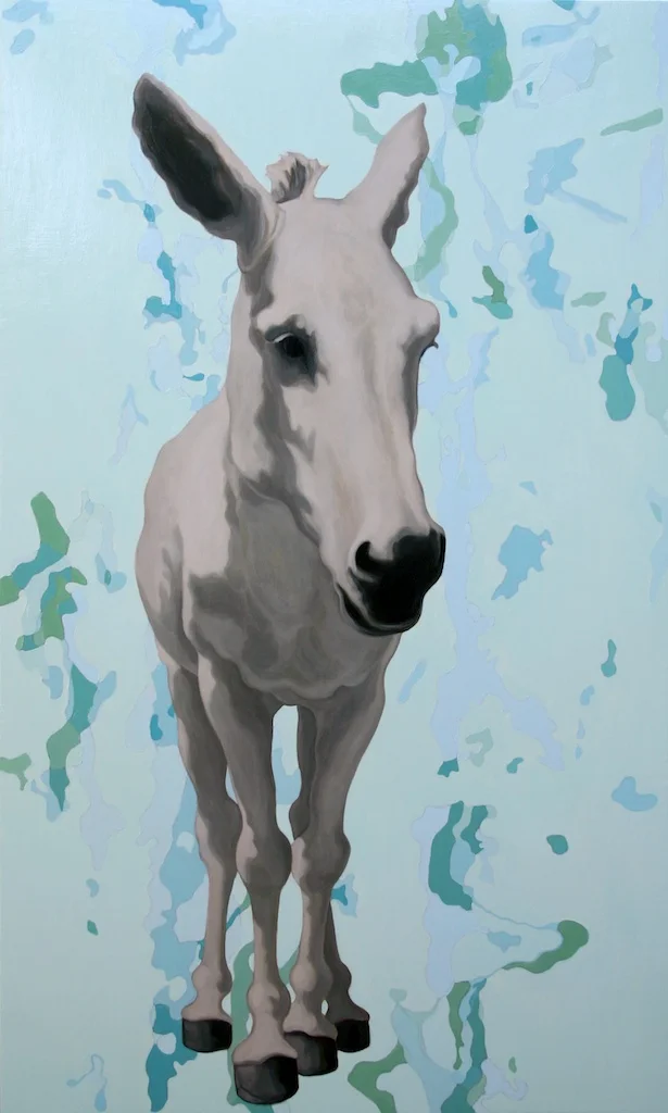 Donkey07 #5, 2007, oil on canvas over panel, 40"x24"