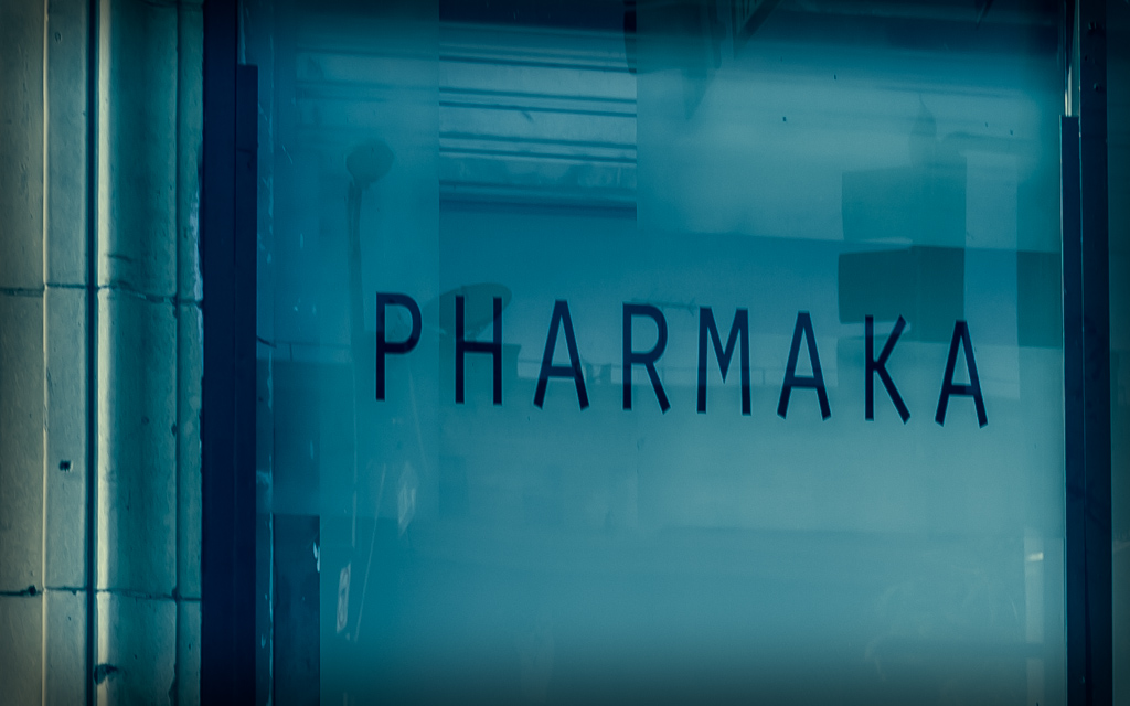 Pharmaka Gallery was located at 5th & Main, downtown Los Angeles from 2005 - 2010.