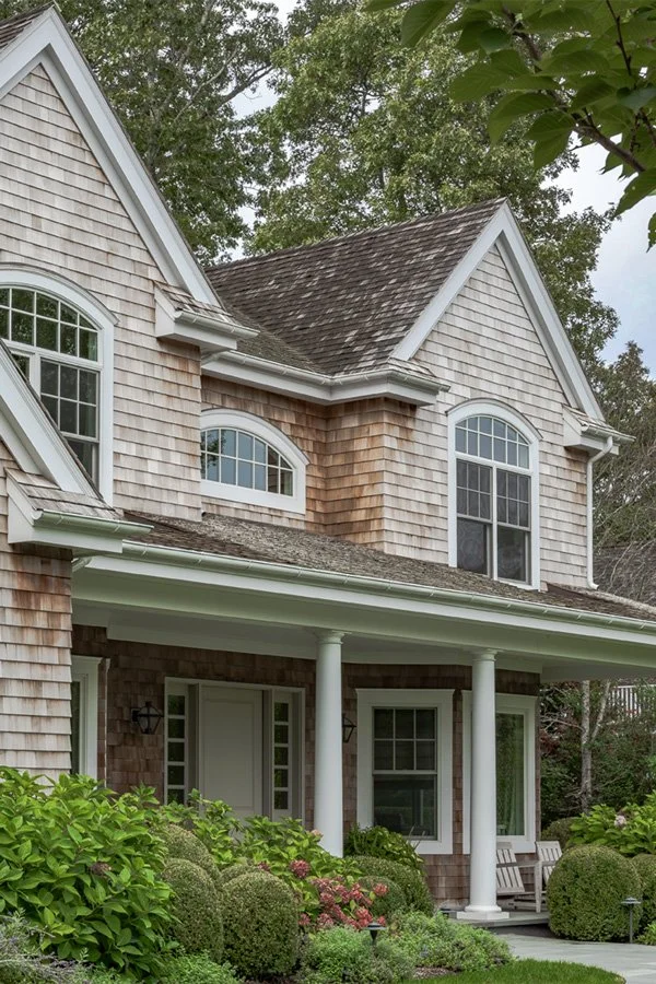 Shingle-clad house in bridgehampton