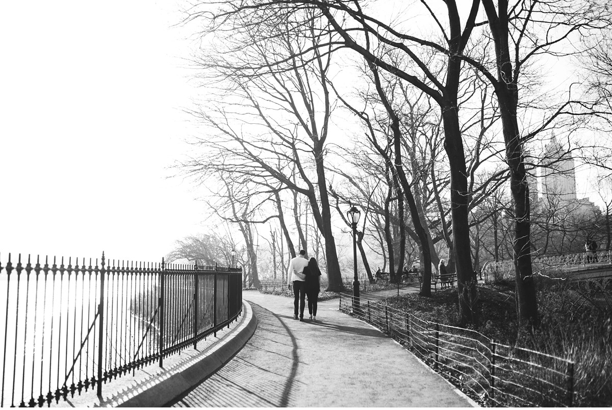Walking through Central Park and around the reservoir.