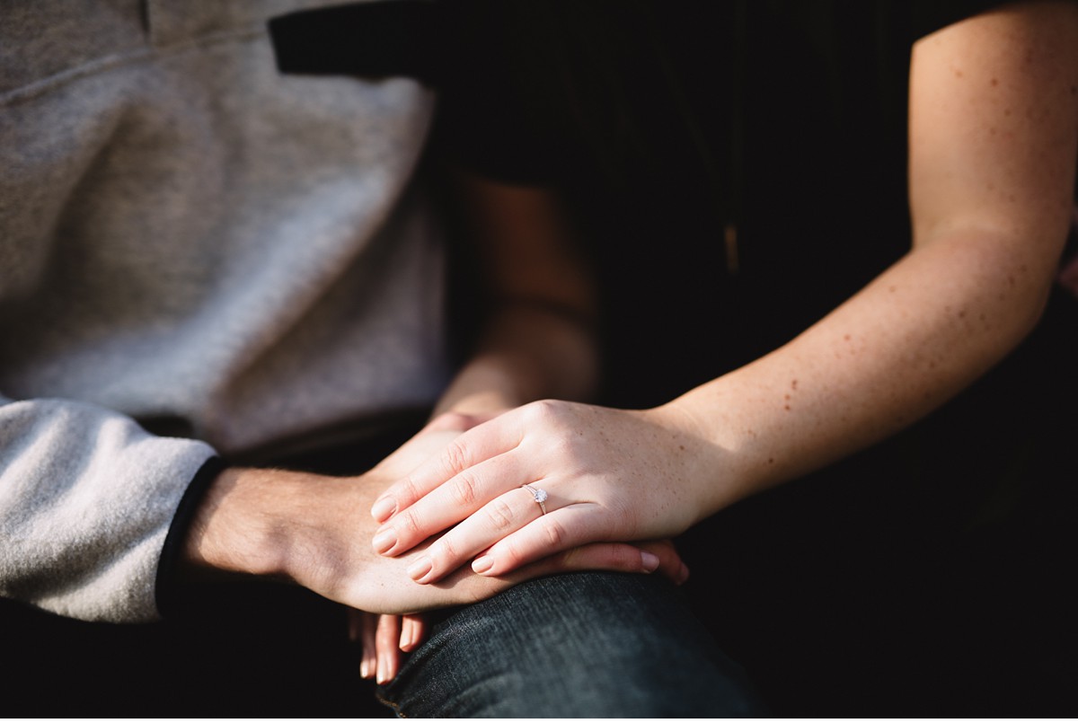 Engagement ring detail, Carl Heyerdahl Photography, New England Wedding Photographer.