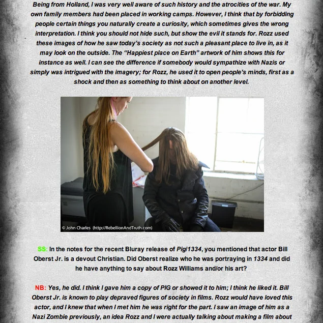 Published 1334 behind the scenes photo by REBELLION AND TRUTH