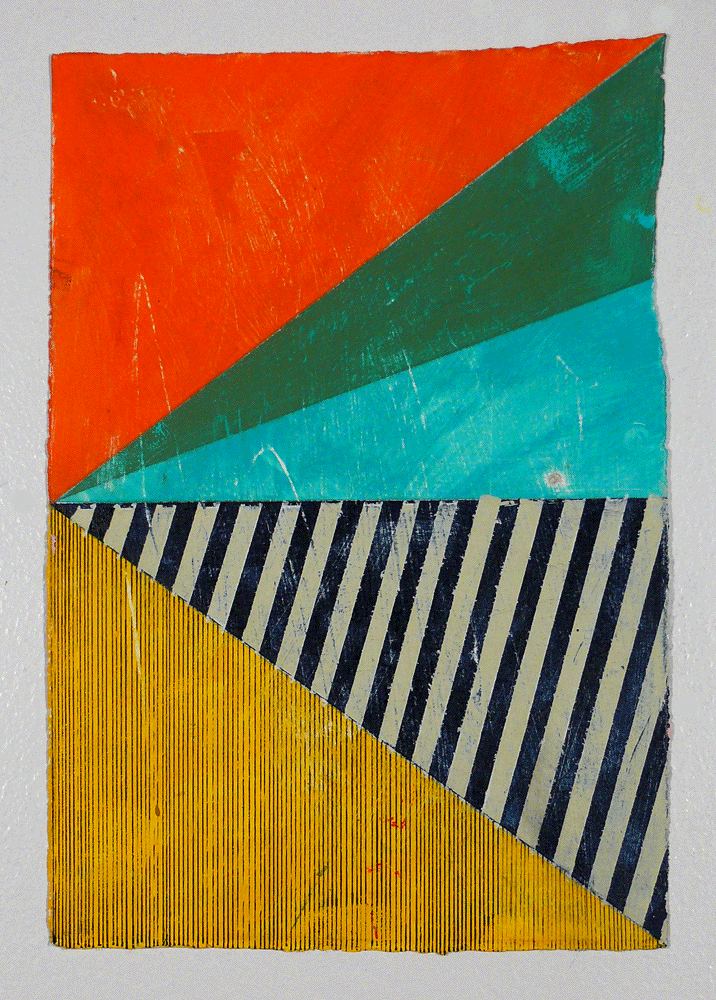 NY12#28, 11" X 7.5", mixed media on paper, 2012, SOLD