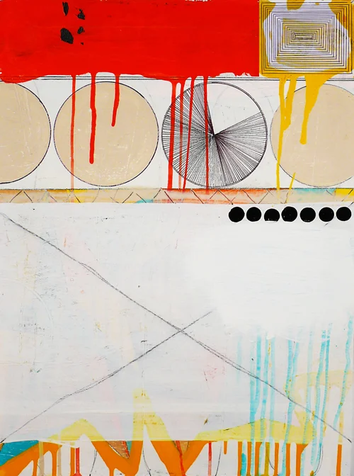 NY11#04,23" x 17", mixed media on paper, 2011 available at Jen Bekman Gallery
