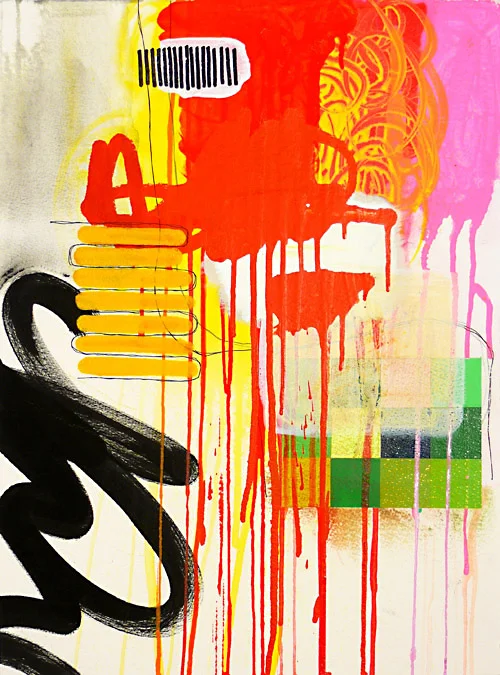 NY10#13, 21" x 15", mixed media on paper, 2010 available at Etsy print available at Art.com
