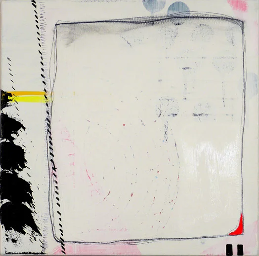 NY10#22, 12" x 12", mixed media on canvas, 2010