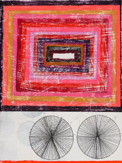 NY10#44, 9" x 7", mixed media on paper, 2010, SOLD
