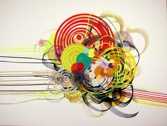 ny.08.#13, 30" x 40”, mixed media on canvas, 2008 SOLD