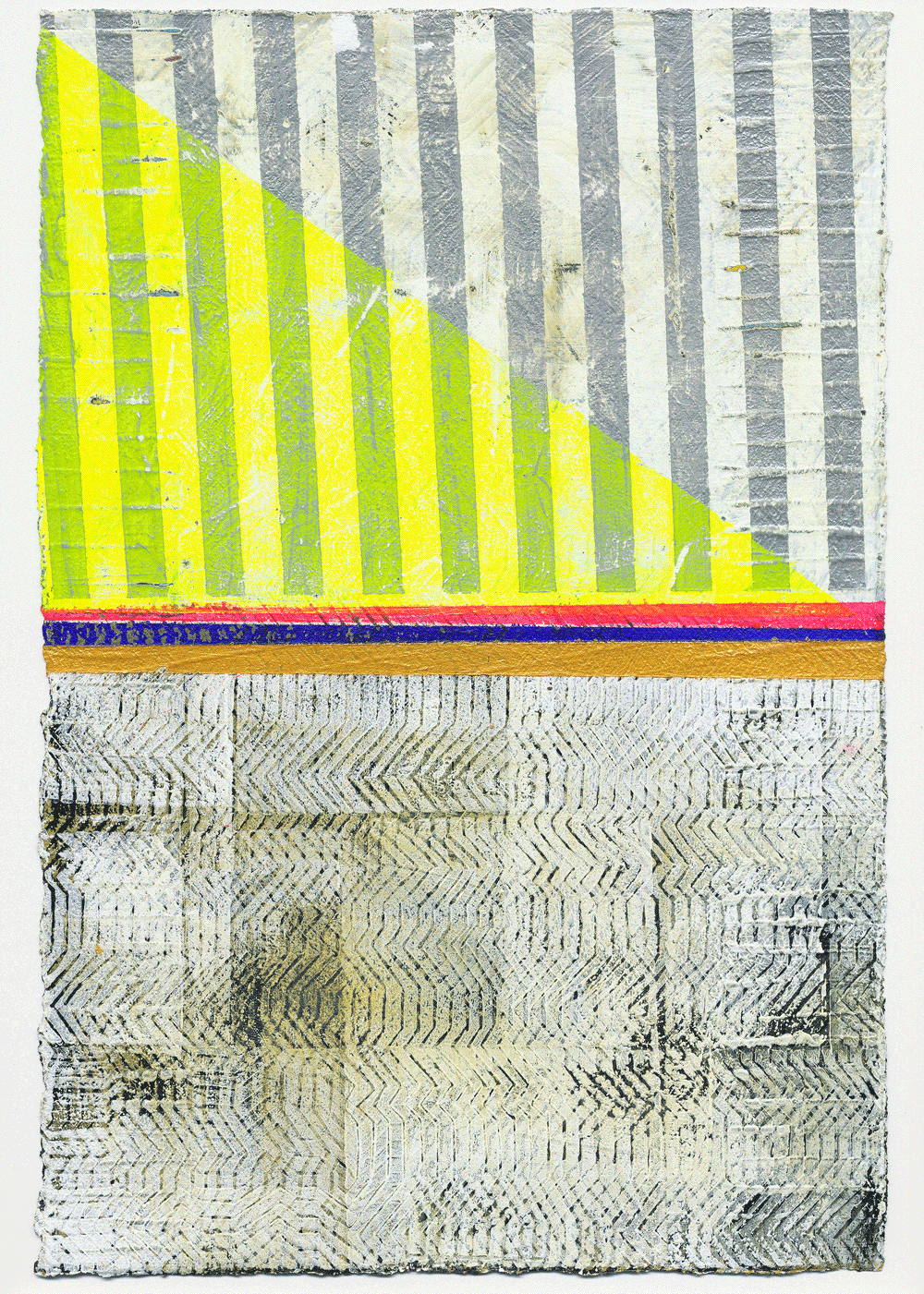 NY13#11, 11" X 7.5", mixed media on paper, 2013 SOLD