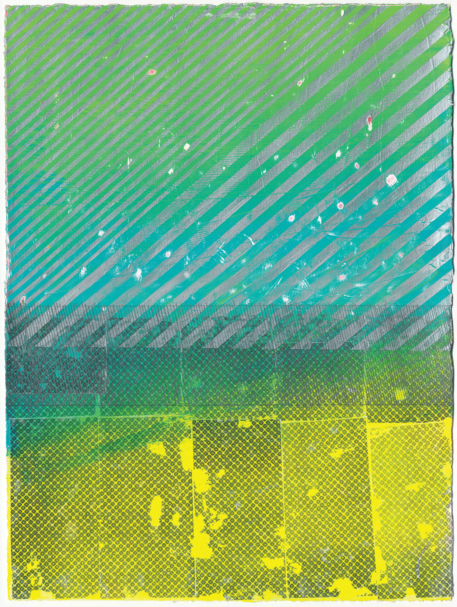NY13#20, 15" X 11", mixed media on paper, 2013 limited edition print & framing at Art.com textiles at Spoonflower wares at Society6 SOLD