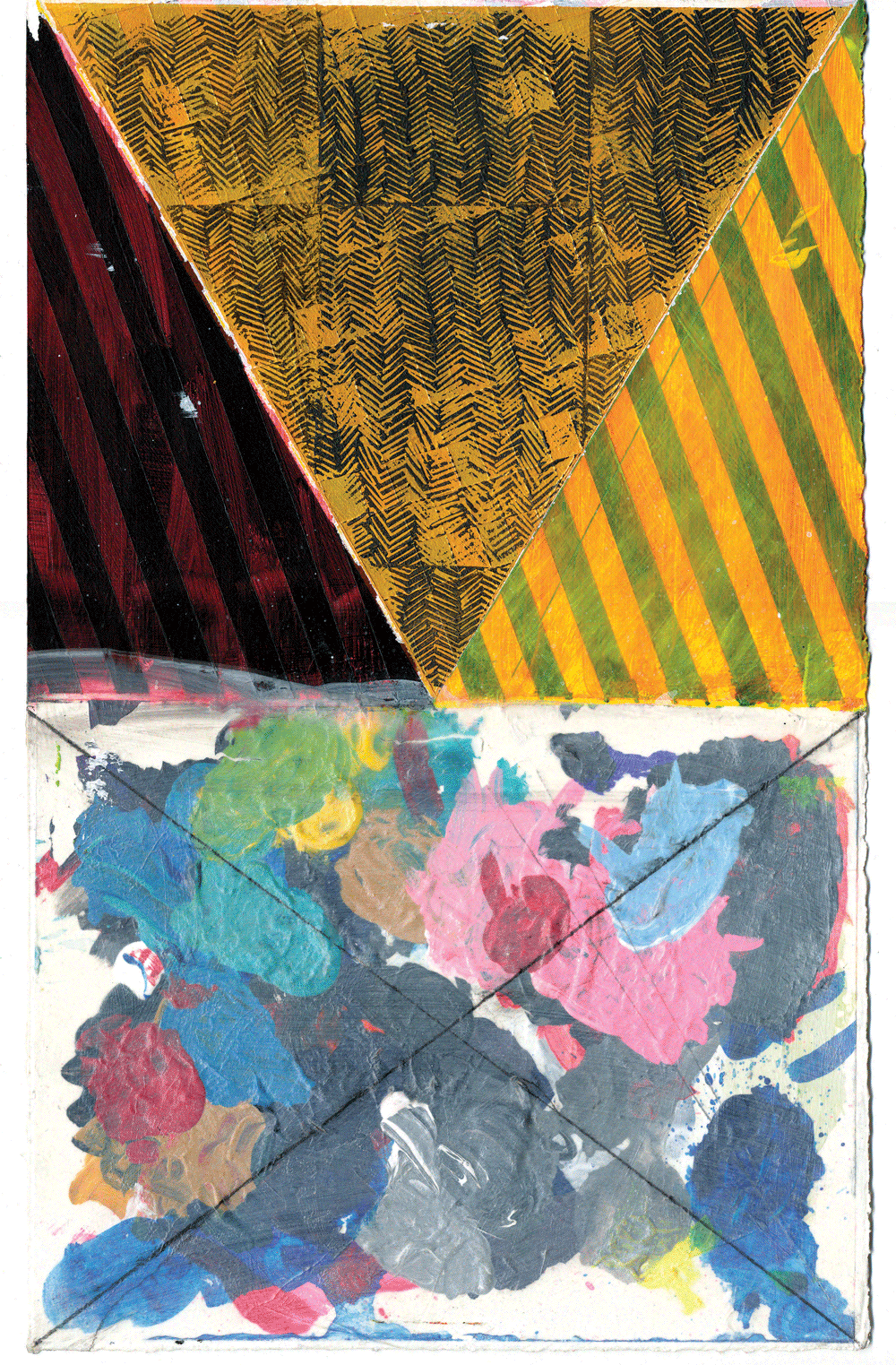 NY13#13, 15" X 9", mixed media on paper, 2013 available at Etsy