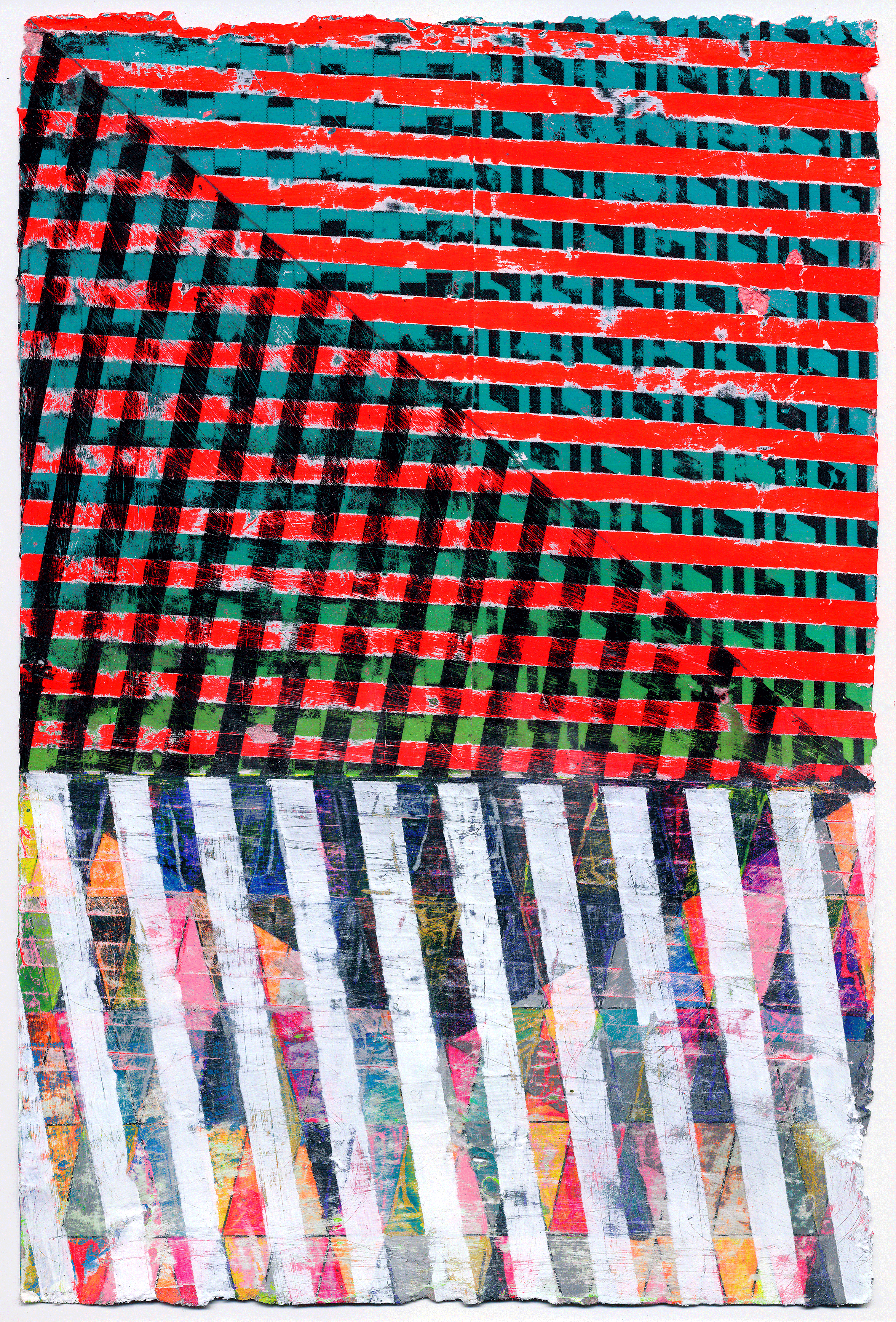 NY14#03, 11" x 7.5", mixed mediums on paper, 2014 available at Etsy