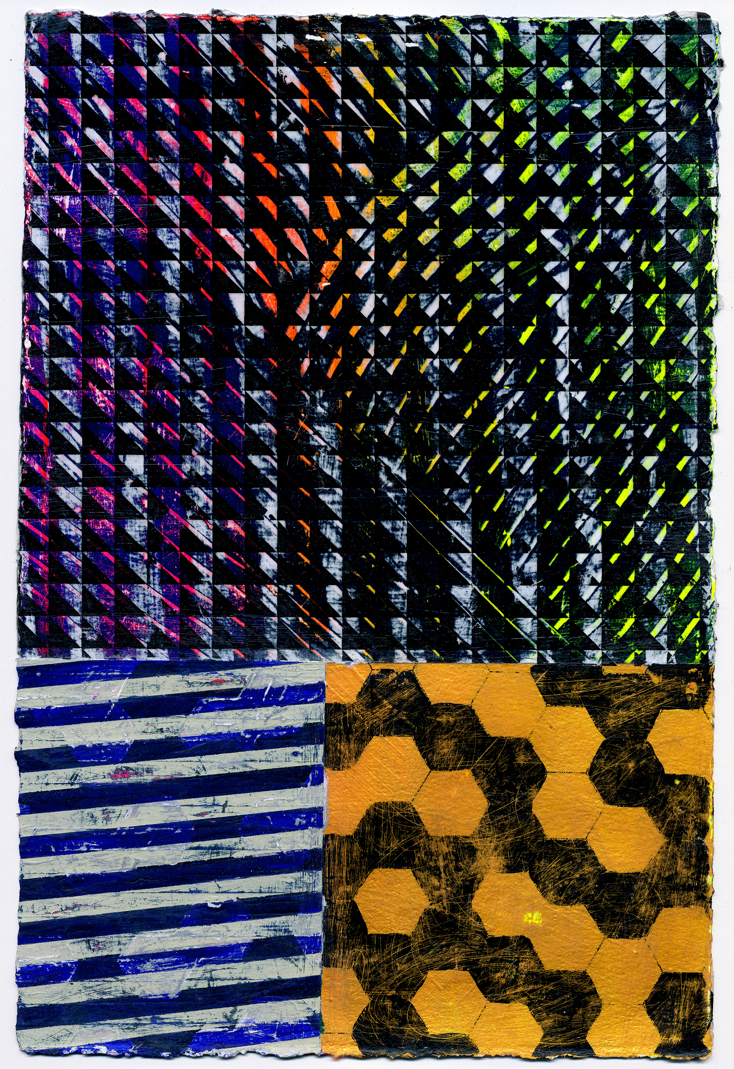 NY14#04, 11" x 7.5", mixed mediums on paper, 2014 available at Etsy