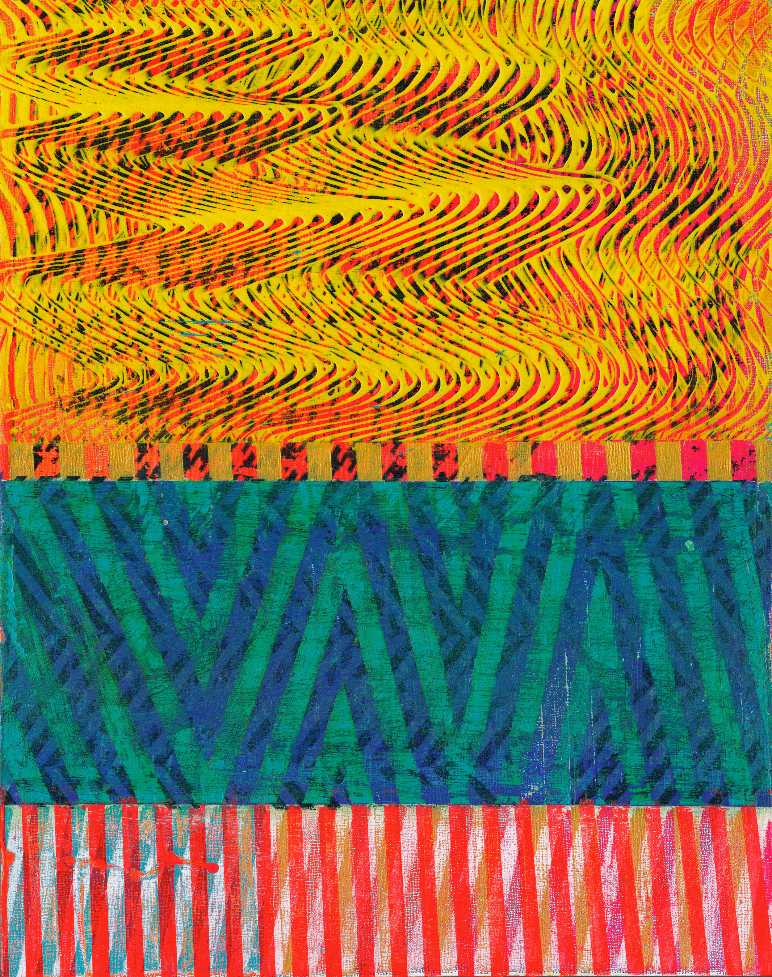 NY14#05, 11"x14", mixed media on panel, 2014 available at Etsy