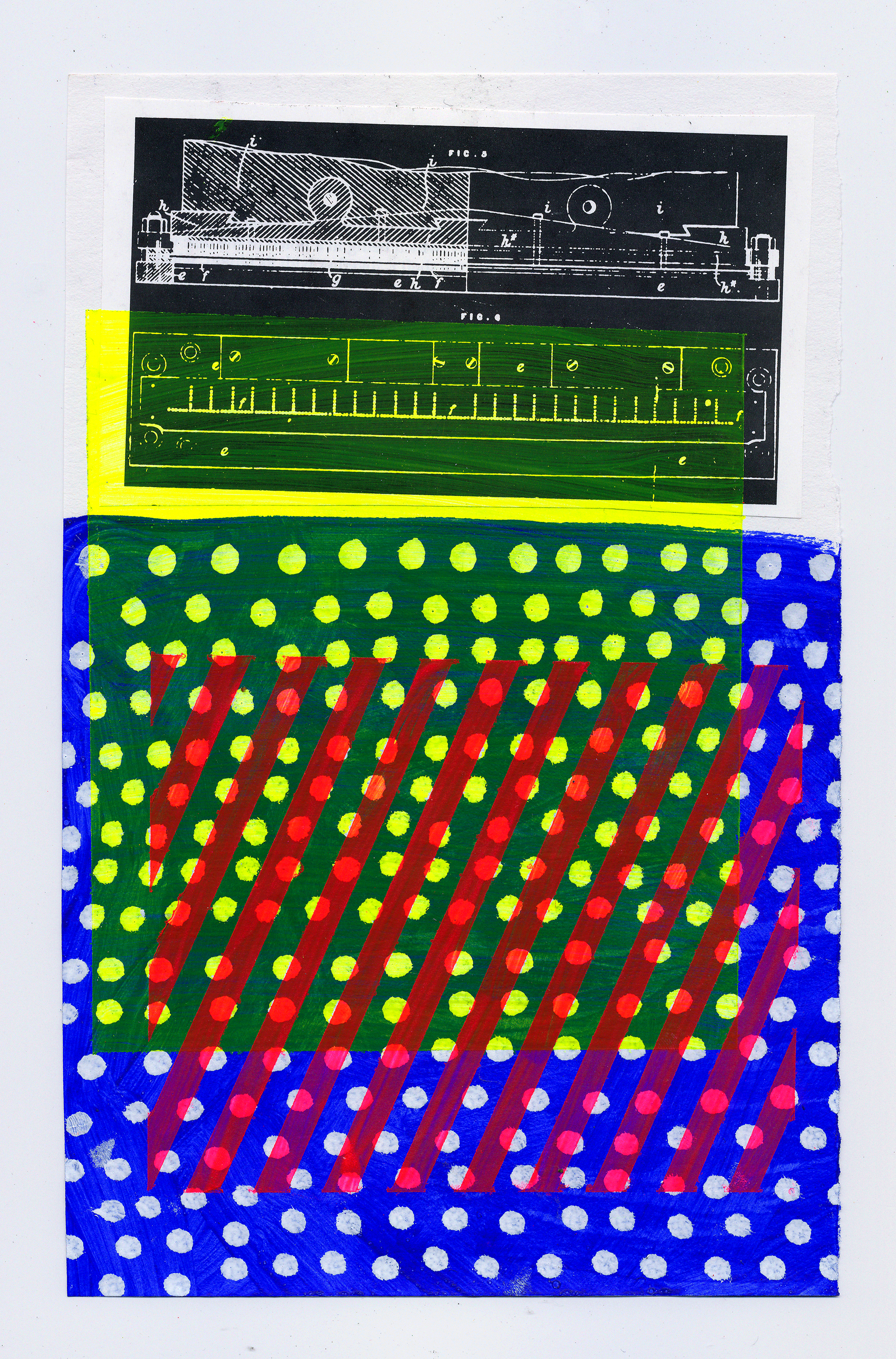 NY14#10, 9"x 5.5", mixed media collage, 2014 available at Great.ly