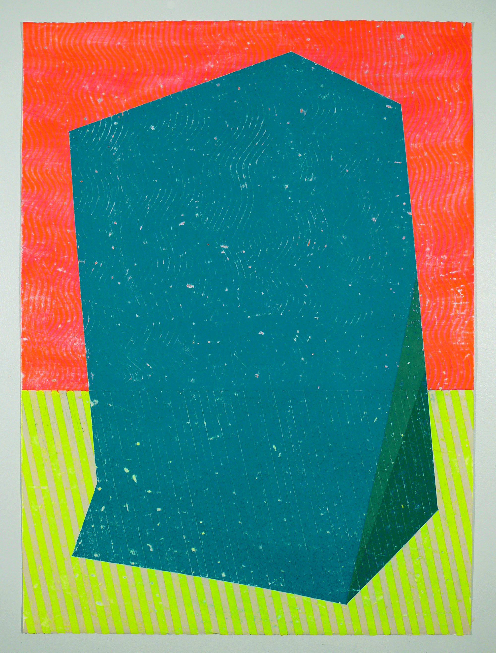 NY14#22, 22" x 30", mixed mediums on paper, 2014 available at Etsy This is part of a limited series, paintings NY14#18-22