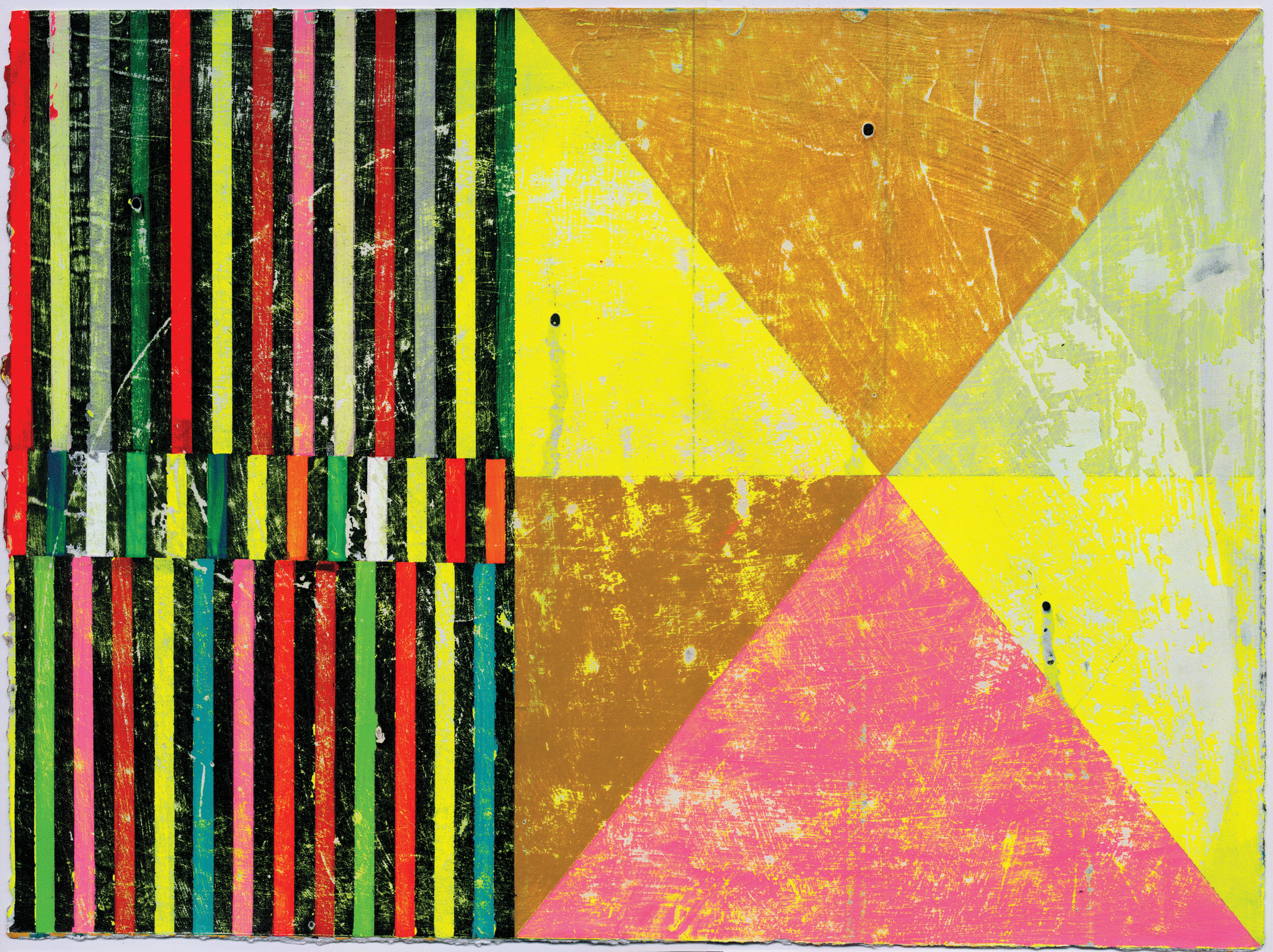 NY15#03 , 11" x 15", mixed mediums on paper, 2015 available at Etsy Dress & Bandana available at PAOM