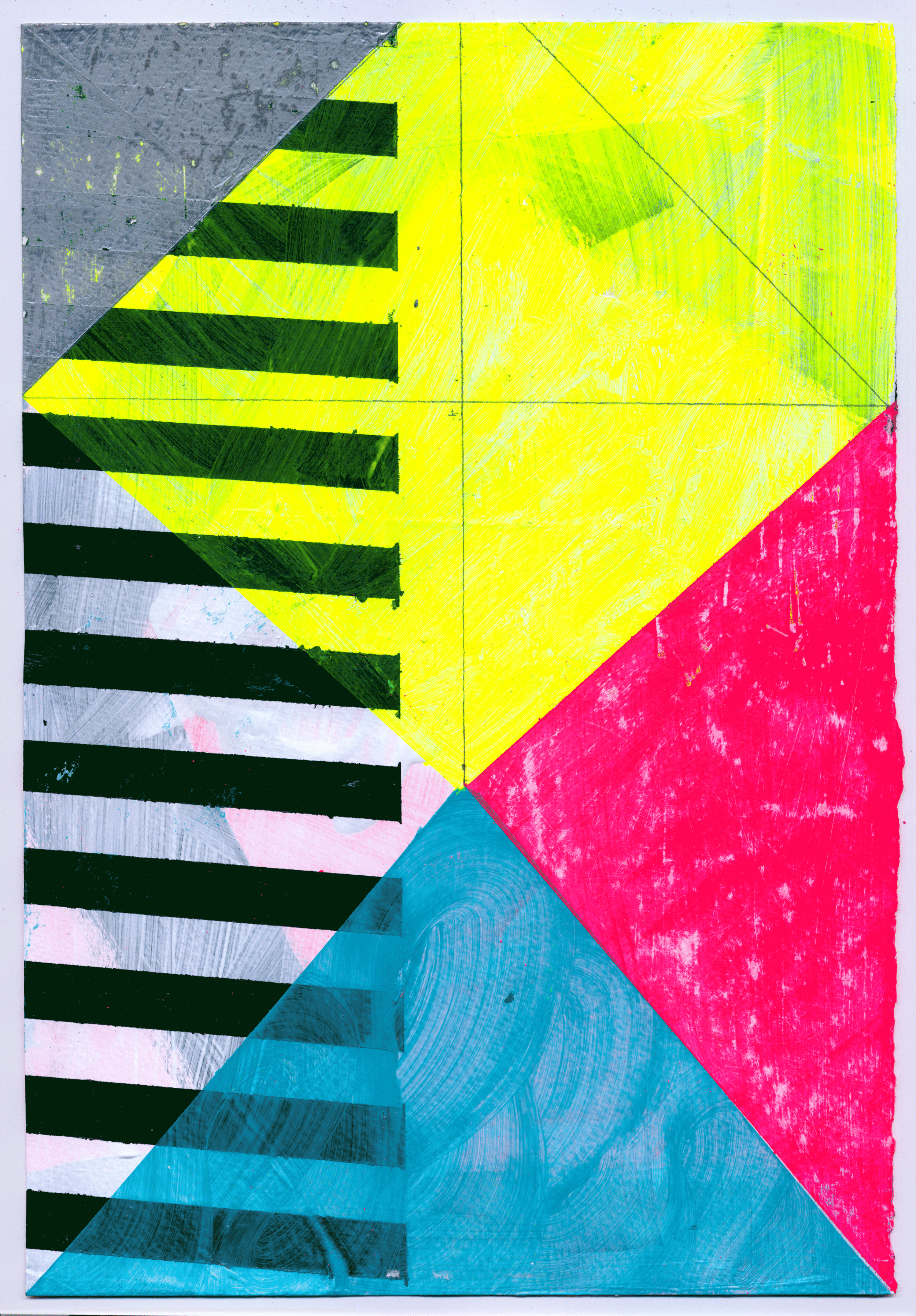 NY15#15, 7.5" X 11", mixed media on paper, 2015 available at Chairish.com
