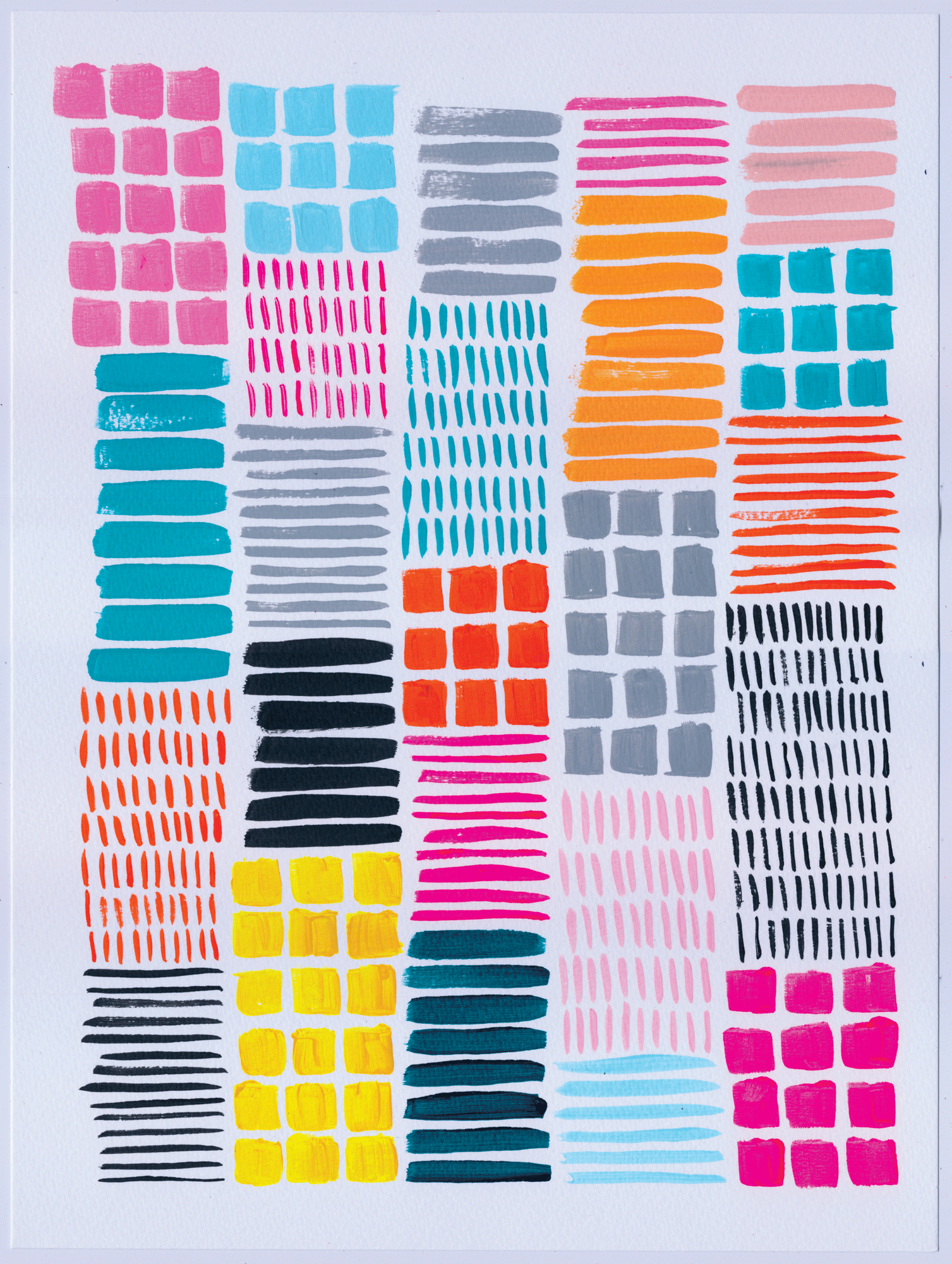 Jennifer Sanchez, geometric patterns, nyc art, art for sale