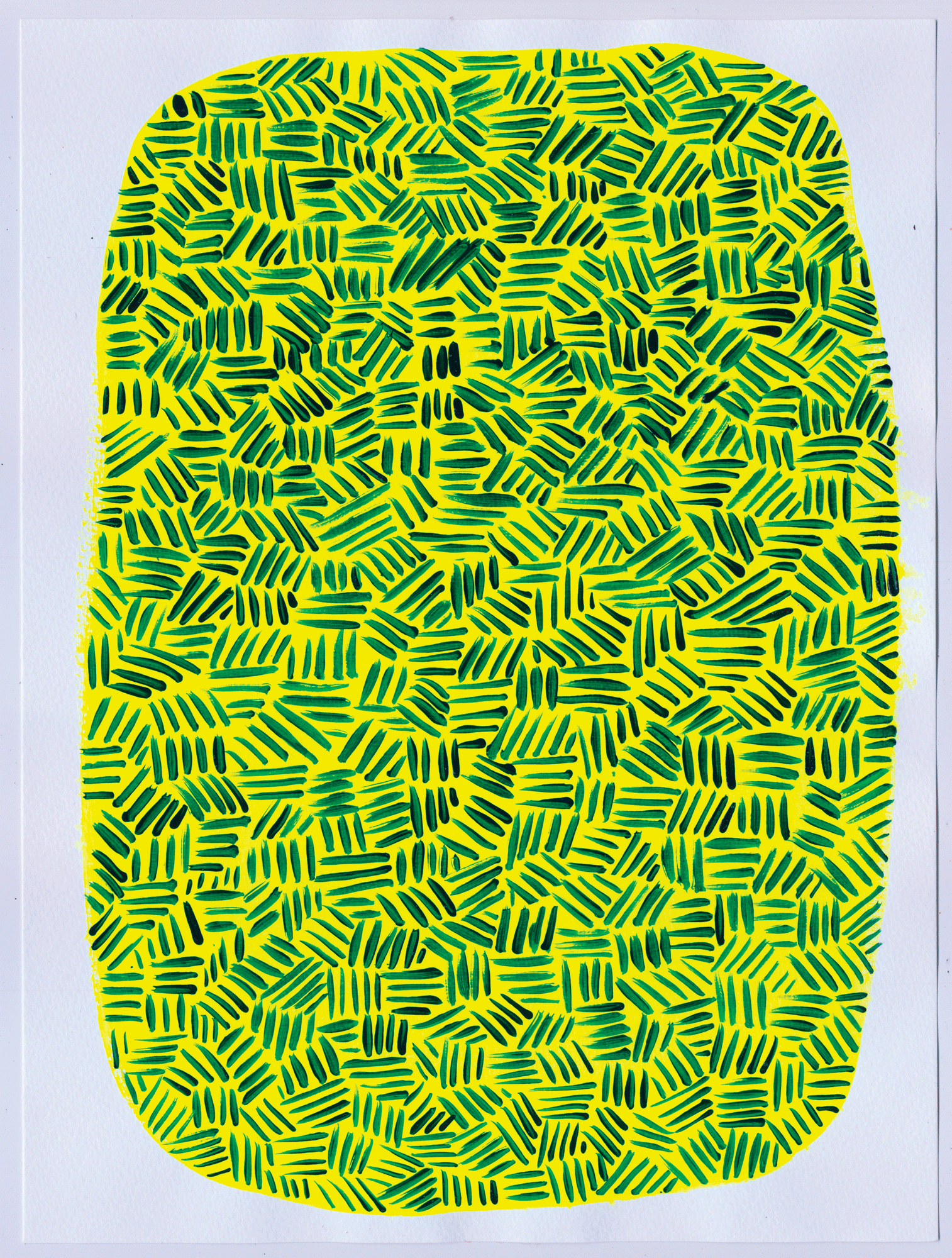 Jennifer Sanchez, yellow, geometric patterns, nyc art, art for sale