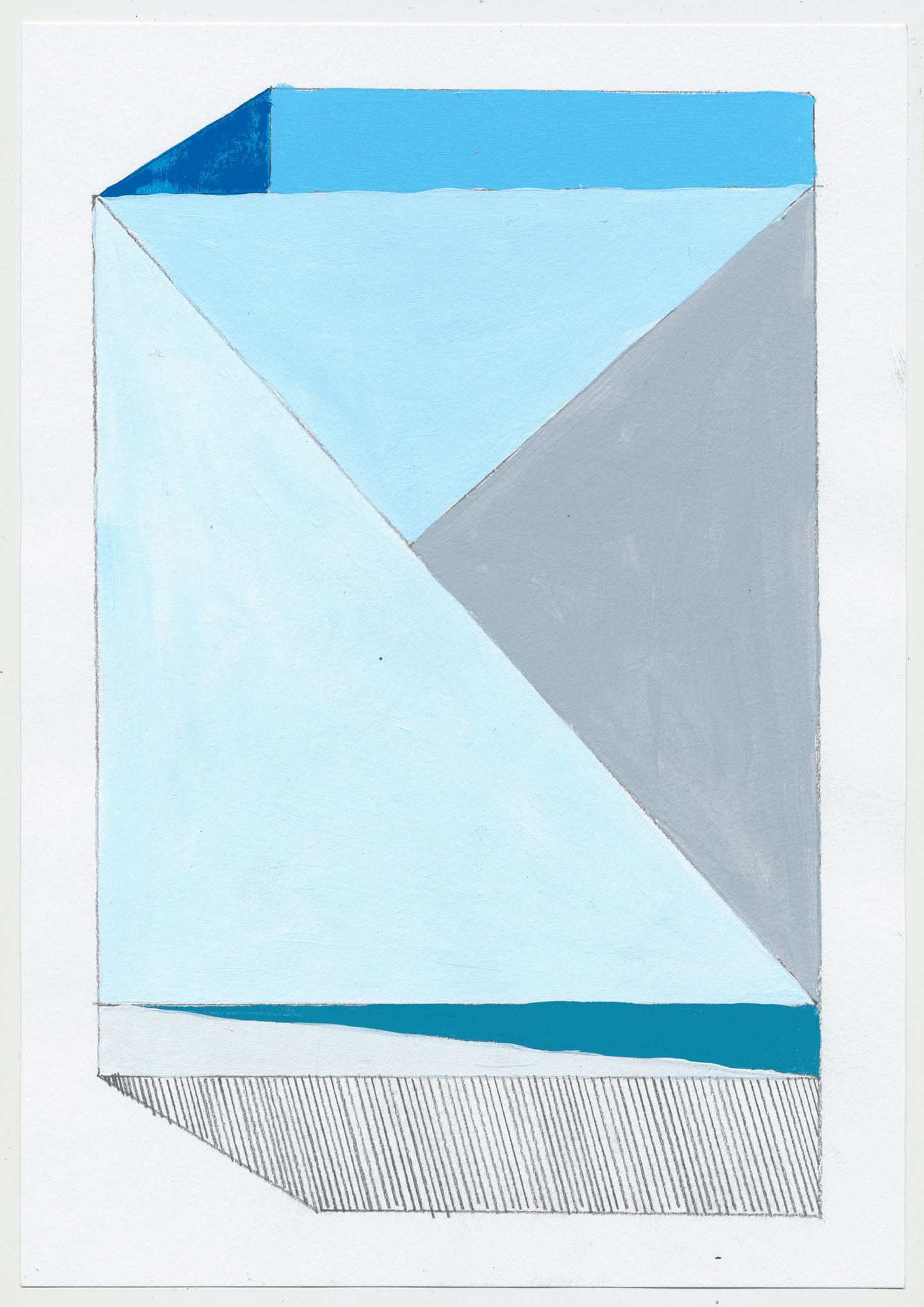 NY1714 10" X 7", acrylic on paper, 2017 available at Etsy another set of quick sketches to help break up the painting process & play with color. these could make fantastic rugs!