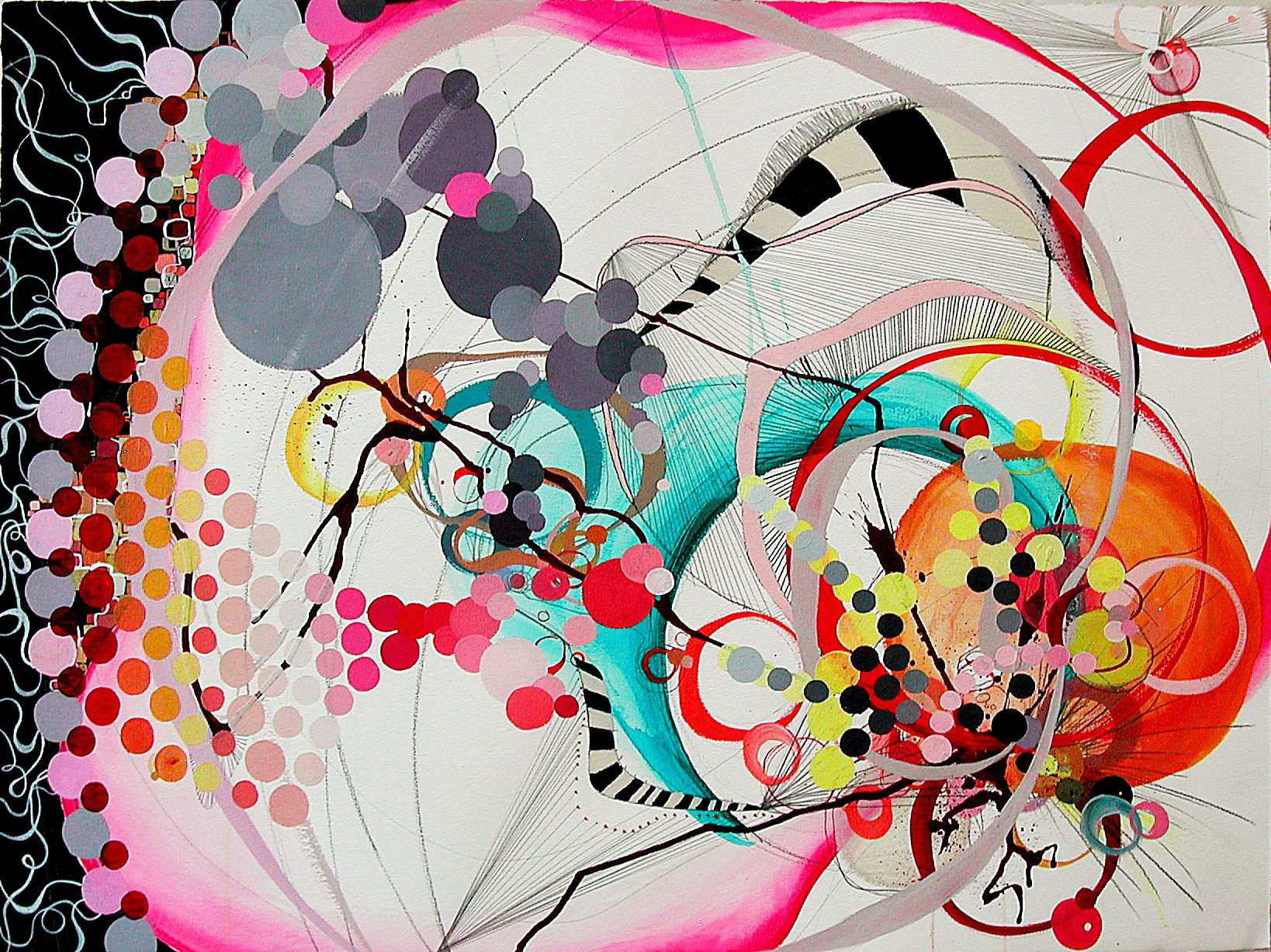 ME0601, 30” X 22”, mixed media on paper, 2006