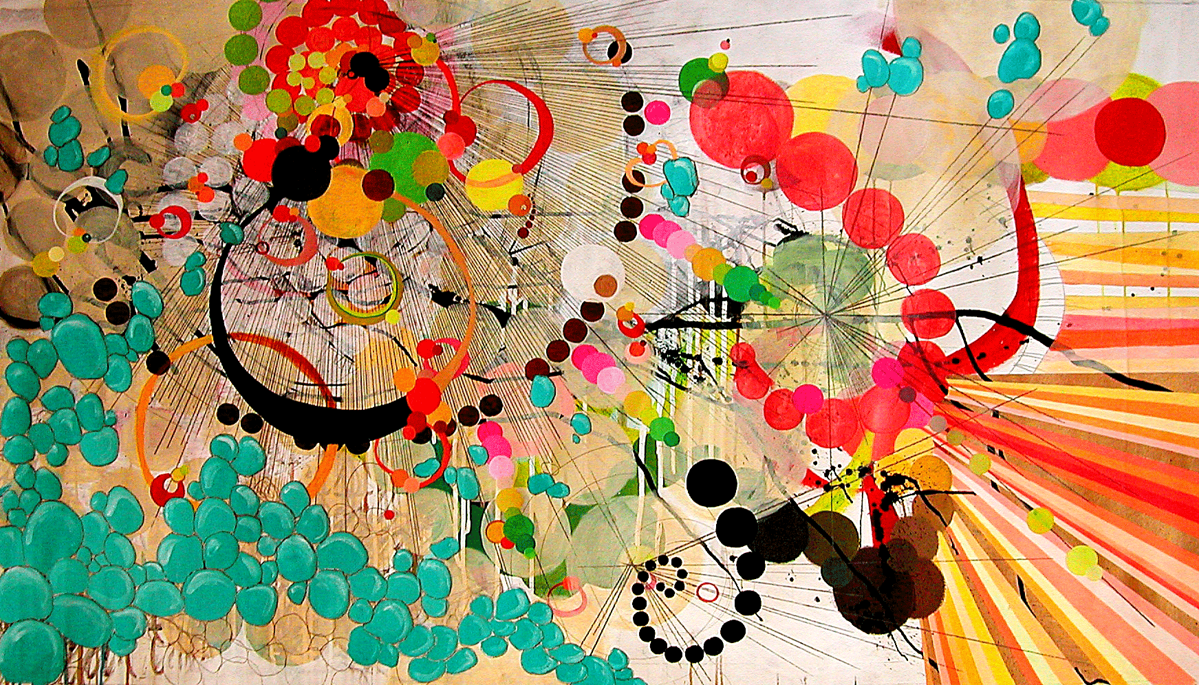 ME0612, 55” X 31”, mixed media on canvas, 2006