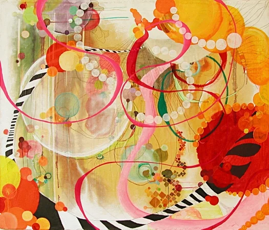 NY0707, 46” X 39”, mixed media on canvas, , 2007