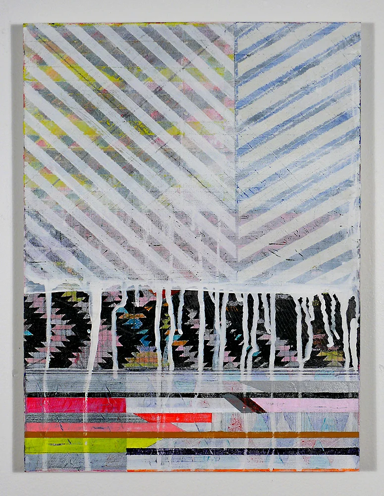 NY1308, 16" X 12”, mixed media on panel, 2013