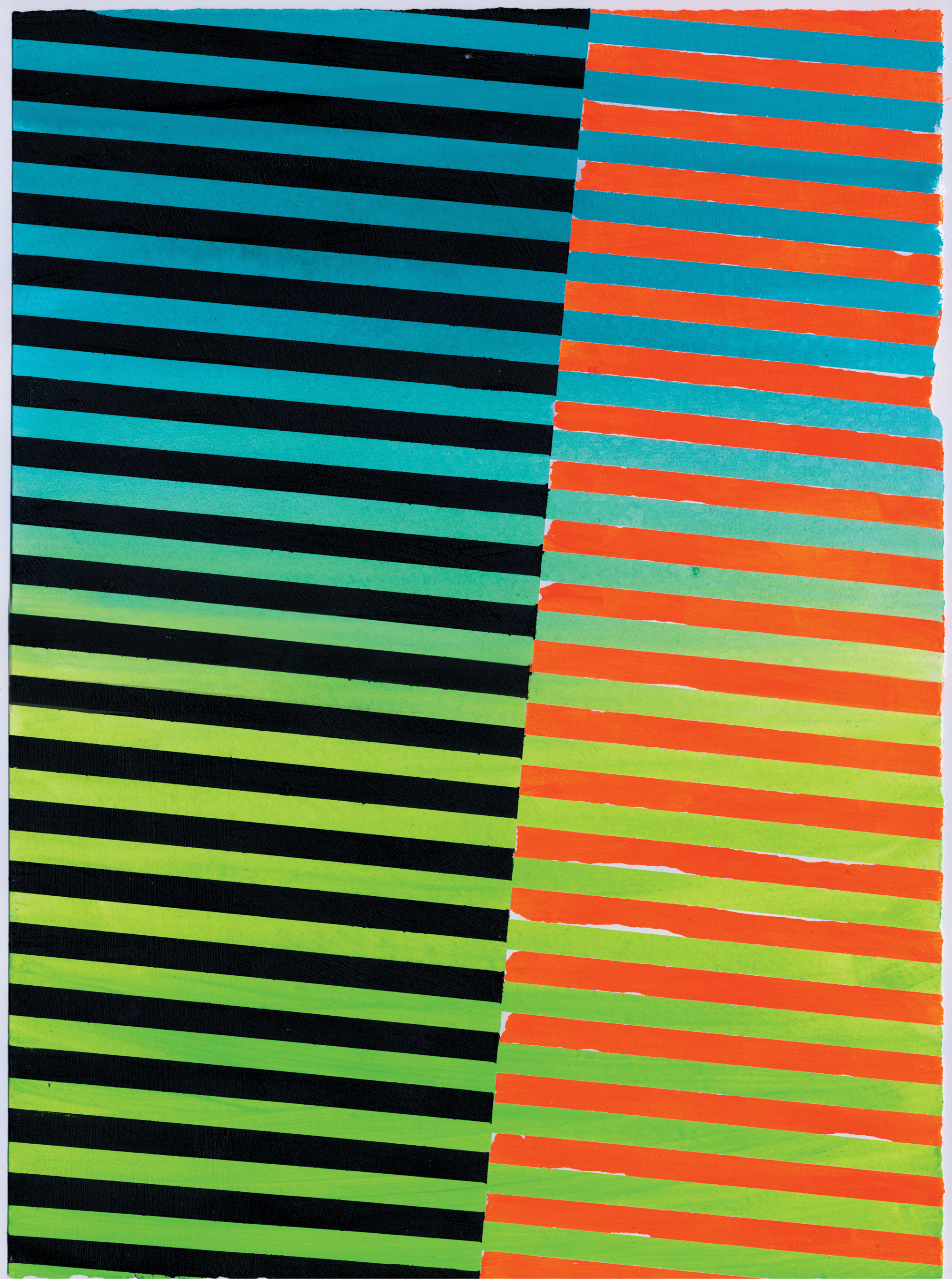 NY1504, 11" X 15", acrylic on paper, 2015