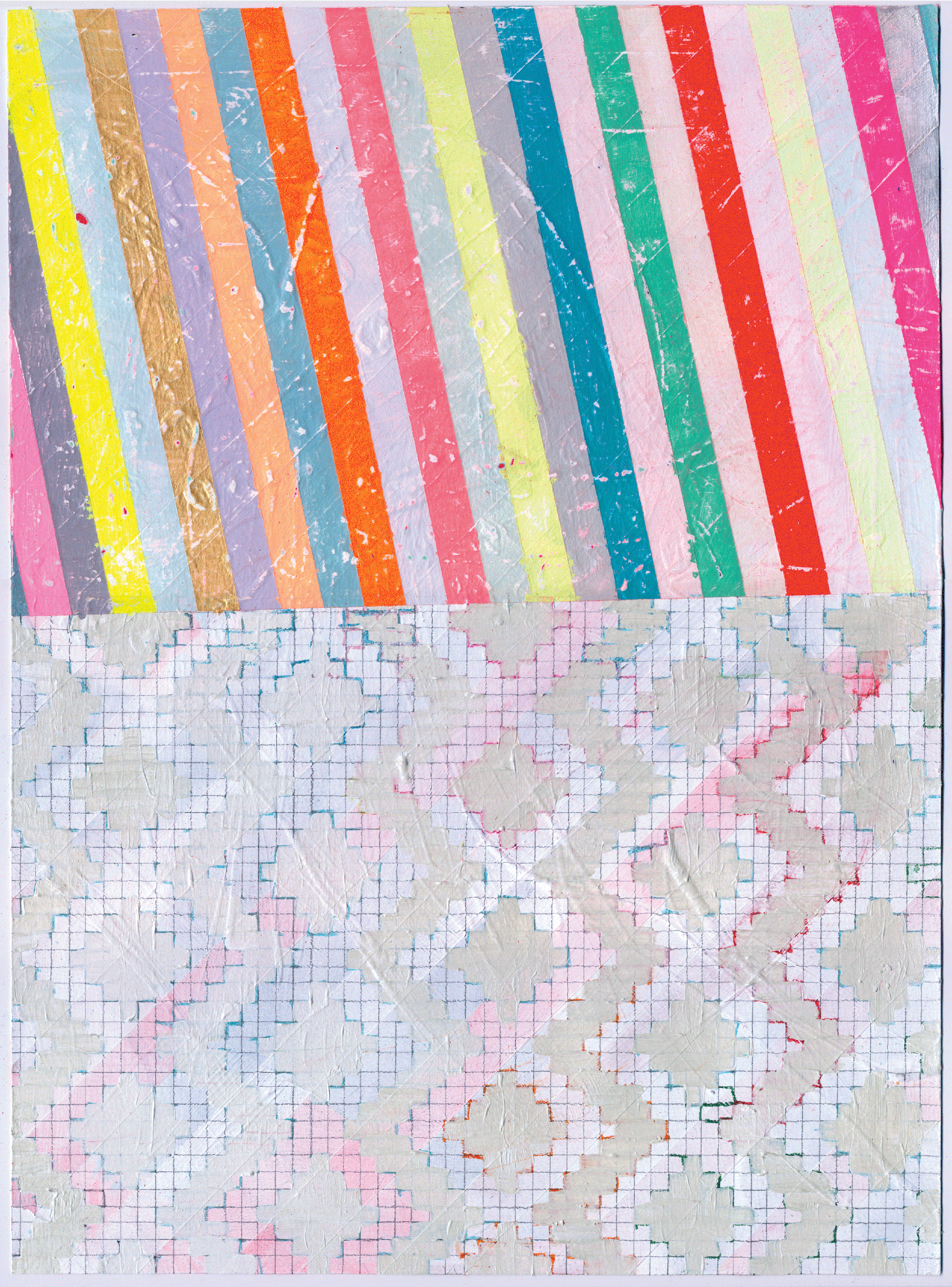  NY1518, 11" X 15", acrylic on paper, 2015 