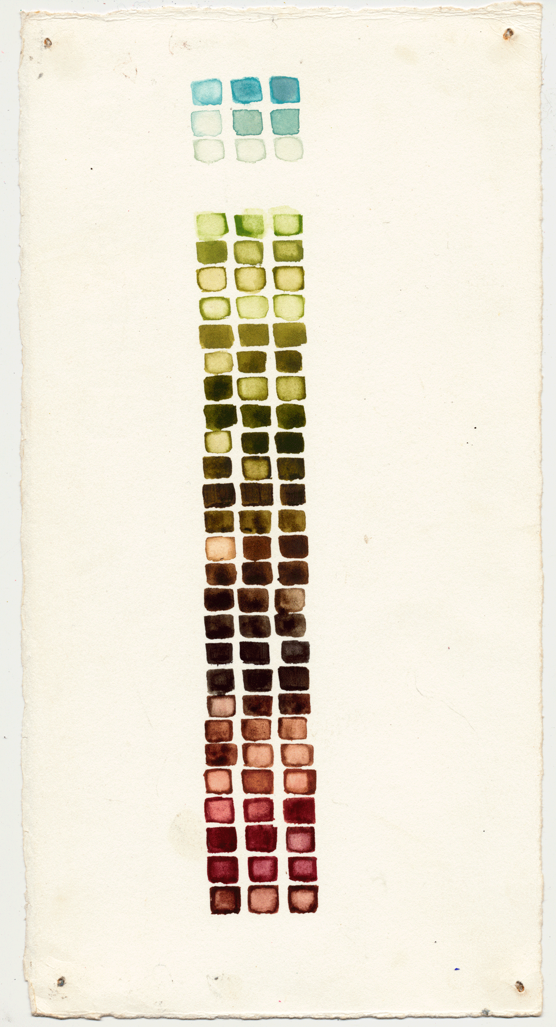  ZAMBIA008, 11" X 6”, watercolor on paper, 2000  