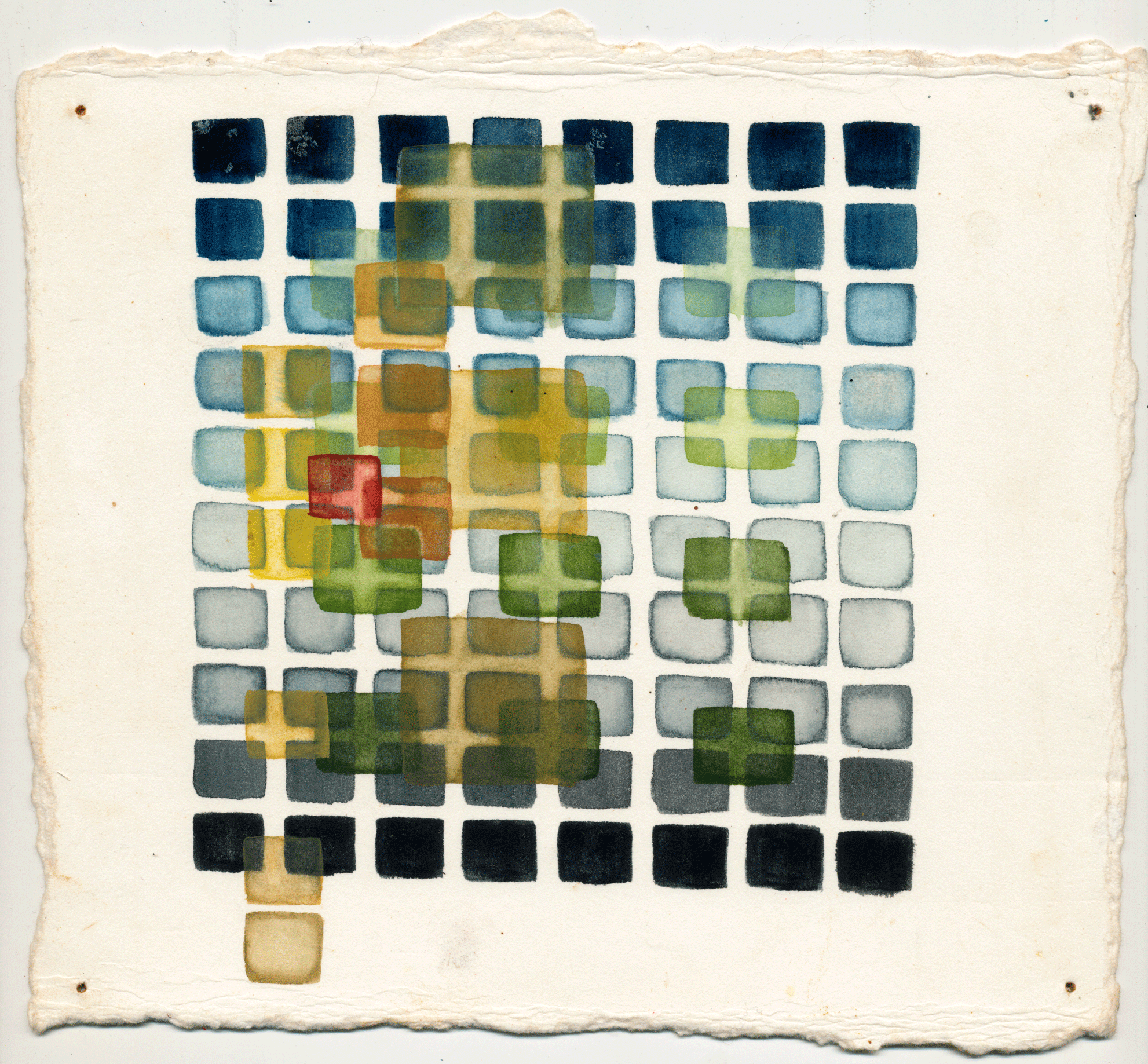  ZAMBIA001, 7" X 8”, watercolor on paper, 2000  