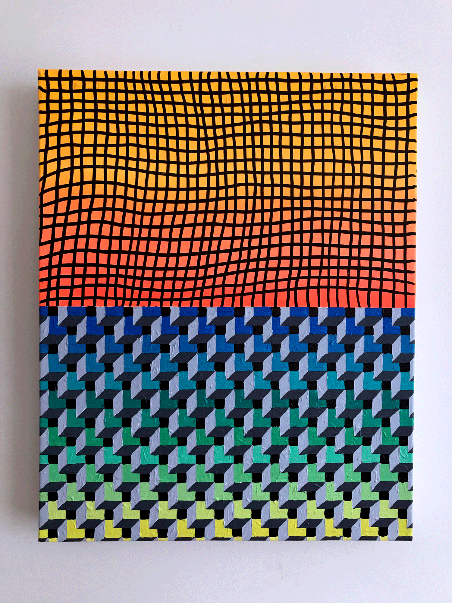  NY2003, 20" X 16", acrylic on canvas, 2020 