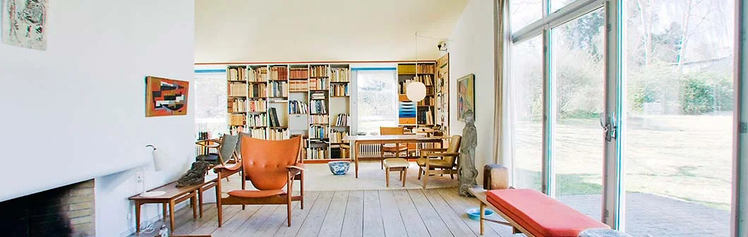 Home of the architect and furniture designer, Finn Juhl, . For those of you who can't make it to the Ordrupgaard in Denmark, check out the virtual tour . 