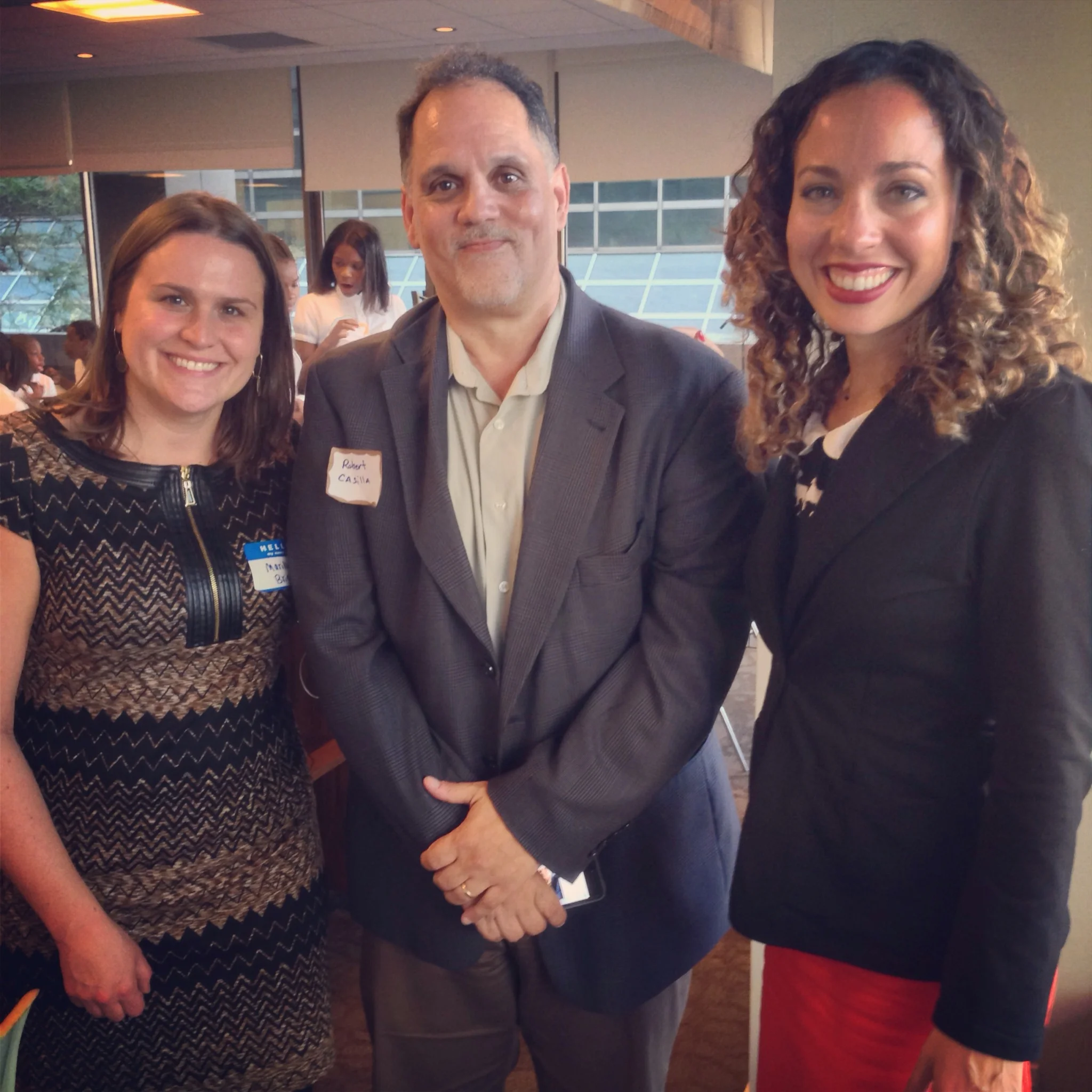 Editor Marilyn Brigham, Illustrator Robert Casilla, and me!