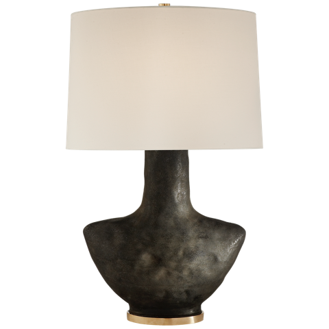 Black Metallic Small Table Lamp With, Small Black Table Lamp Shade