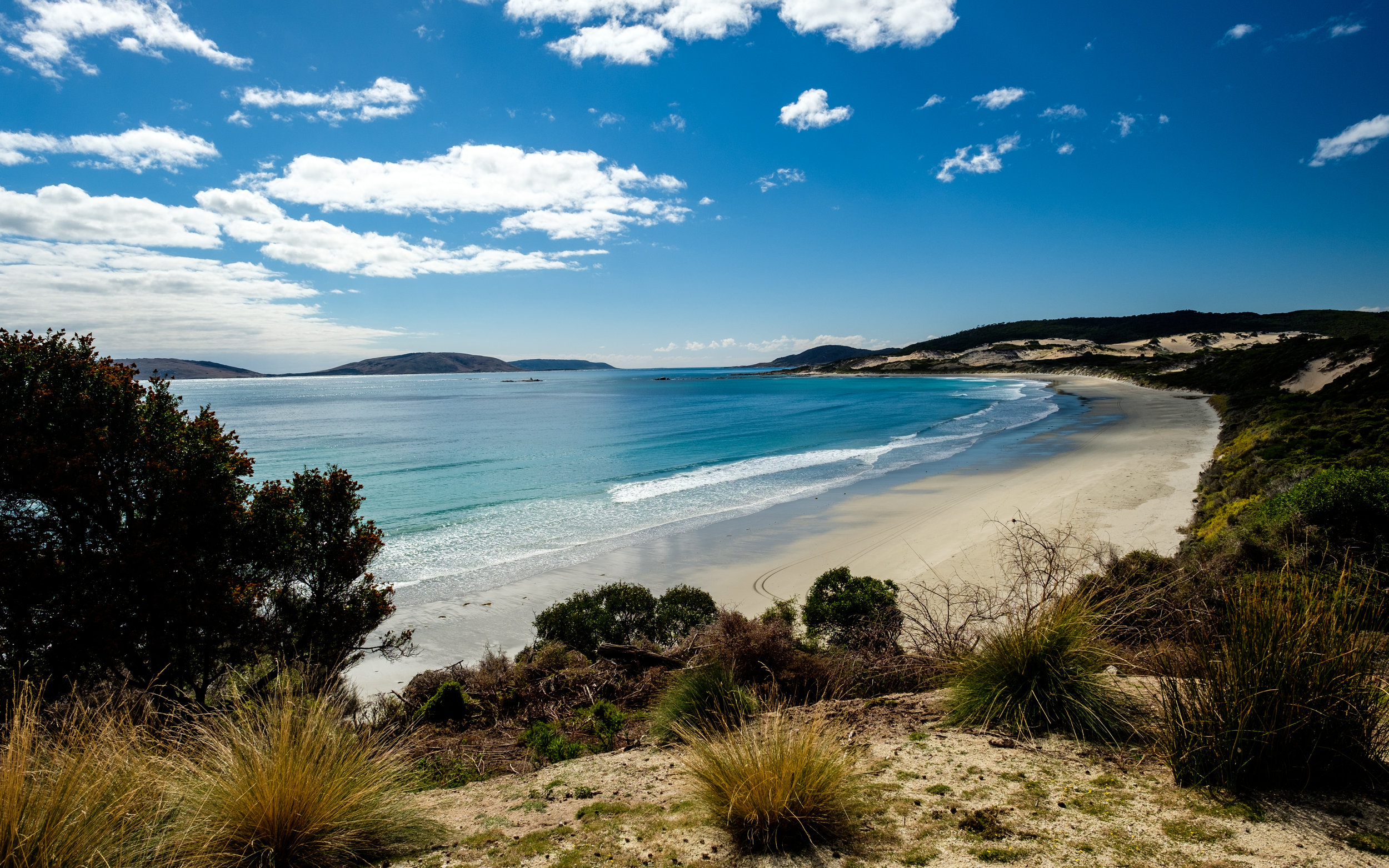 Palana Beach with the Sister Islands offshore.