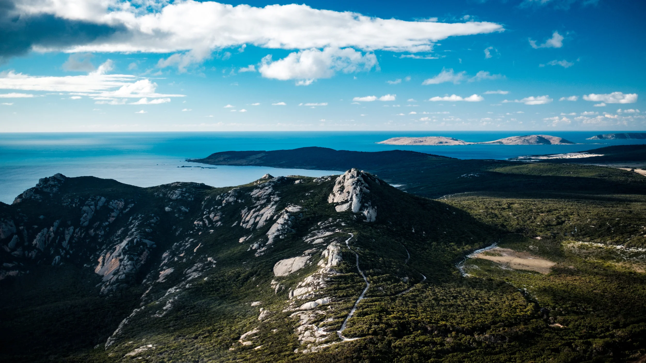 The view North to Palana and the Inner Sister island
