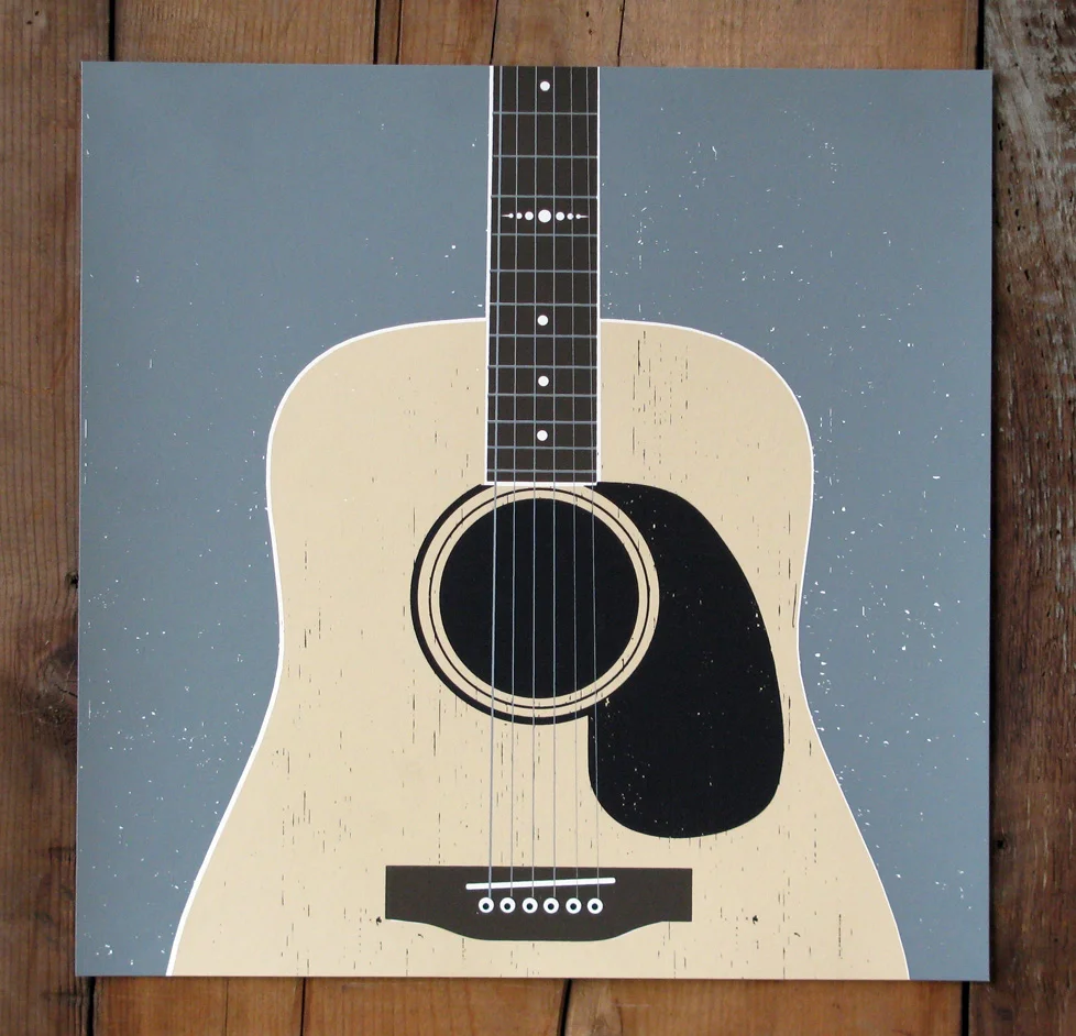 -Five Color Handcrafted Screen Print-. Size: 12"x12" Paper: French Paper Co. Speckletone White, Acid Free and Archival quality. Made in the USA Ink: Hand Crafted Silk Screen Print- printed with water based eco- friendly archival inks Edition Size: Limited Edition print of 50. Signed and Numbered.