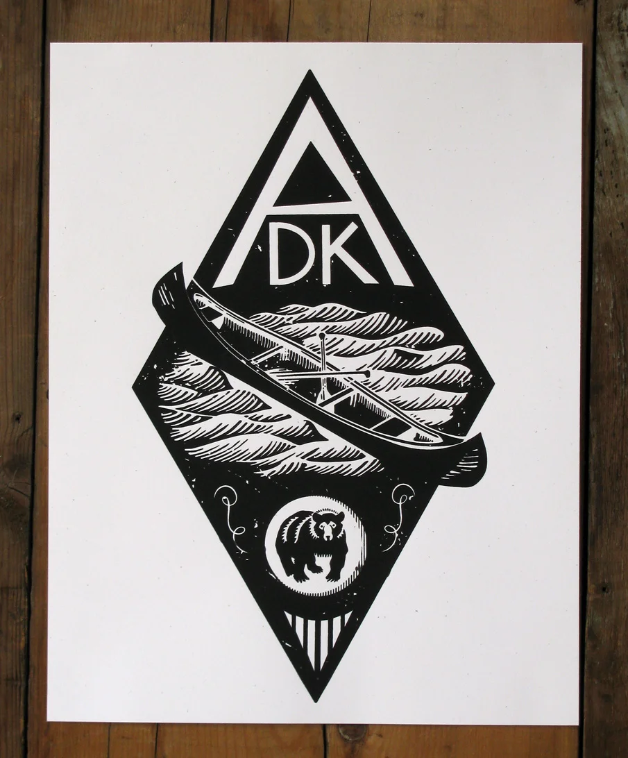 -One Color Handcrafted Screen Print Size: 11"x14" Paper: French Paper Co. Speckletone White, Acid Free and Archival quality. Made in the USA Ink: Hand Crafted Silk Screen Print- printed with water based eco- friendly archival inks Edition Size: Limited Edition print of 20. Signed and Numbered.
