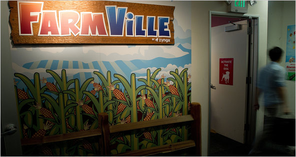 With real-world profit and an inexhaustible supply of virtual cows, Zynga is gunning for a blockbuster debut on the public markets.
The online gaming company filed to go public on Friday, teeing up one of the mosthighly anticipated technology offerings this year...
http://dealbook.nytimes.com/2011/07/01/zynga-files-for-1-billion-i-p-o/?emc=eta1