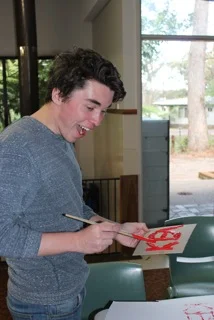 Kevin having fun at camp