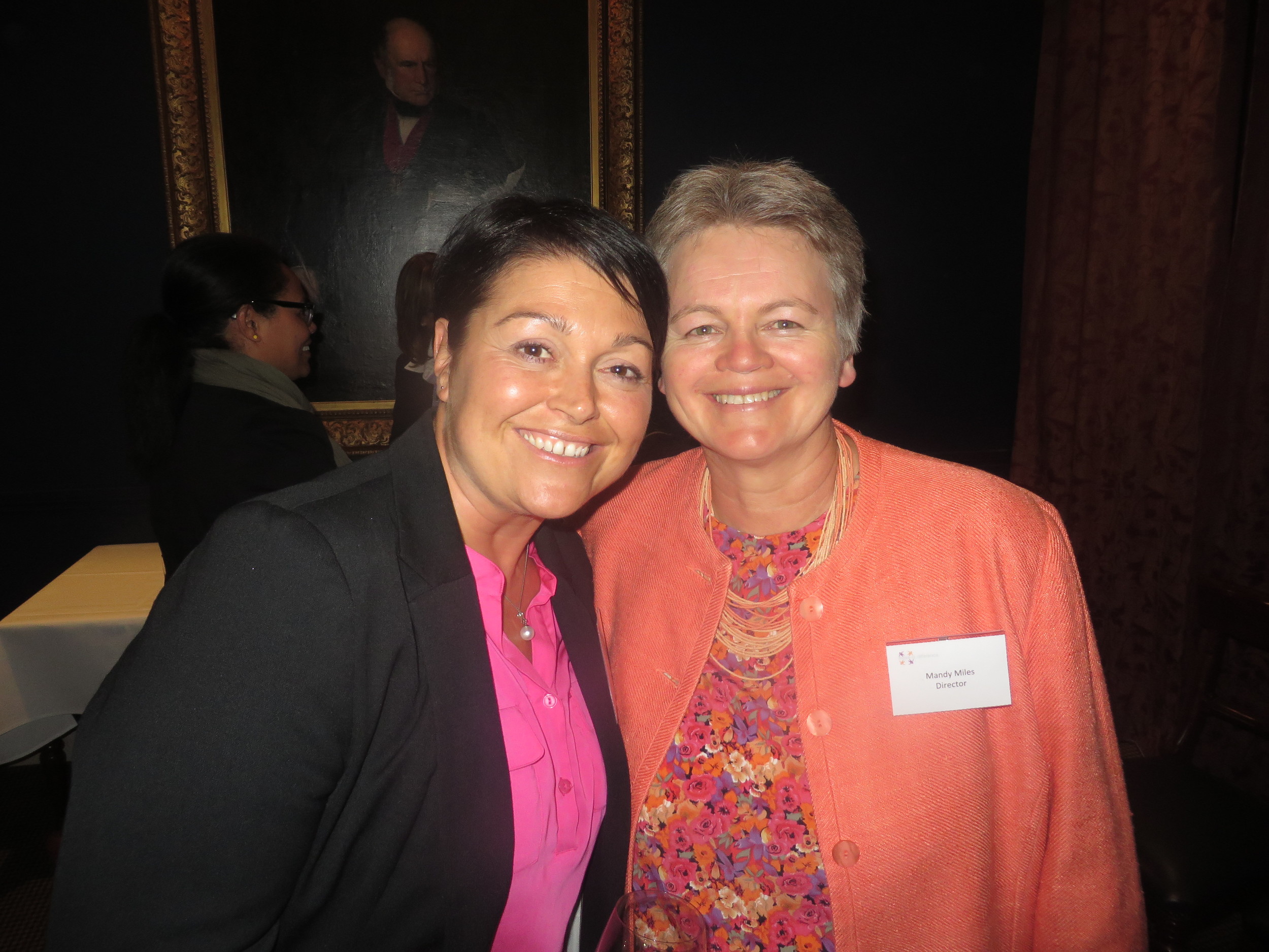 Big smiles from Rachel White from Terra Firma and Make a Difference Founder and Chairperson Mandy Miles 